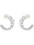 5692260 Swarovski Küpe Matrıx:pe Stud Cırcle Whıte/rhs 1