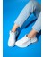 Oude Beyaz Kadın Fermuarlı Kalın Taban Spor Sneakers 1