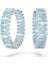 5659037 Swarovski Küpe Matrix:pe Hoop Baguette Earrings Acqua Blu/rhs 1