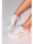 Sterda Beyaz Bej Kadın Kalın Taban Spor Sneakers 2