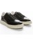 Siyah-Ten Kadın Deri Sneaker 957 39683 Bn Ayk Y23 3