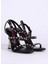 Siyah-Altın Kadın Deri Topuklu Ayakkabı Fondo Ladyj W5B Shoes 2