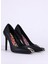 Siyah Kadın Deri Stiletto Fondo Alysha Dıs. W2F Shoes 2