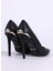 Siyah Kadın Deri Stiletto Fondo Alysha Dıs. W2F Shoes 3