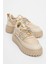 Beyaz-Gümüş Kadın Sneaker 223-2405 1