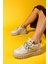 Beyaz-Gümüş Kadın Sneaker 223-2405 5