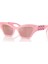 SK6021 Oval Pembe Kadın Güneş Gözlüğü 1
