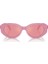 SK6002 Oval Pembe Kadın Güneş Gözlüğü 1
