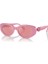SK6002 Oval Pembe Kadın Güneş Gözlüğü 2