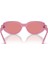SK6002 Oval Pembe Kadın Güneş Gözlüğü 4