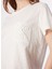 Bisiklet Yaka Dantel Kırık Beyaz Kadın T-Shirt FC4SL-TST0288 5