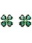 5666236 Swarovski Küpe Idyllia:pe Stud Clover Gre/gos 1