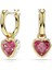 5684760 Swarovski Küpe Chroma:pe Mn Hoop Drop Heart Red/gos 1