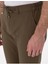 Haki Slim Fit Keten Görünümlü Kanvas Pantolon 5