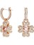 5674212 Swarovski Küpe Idyllia:pe Mn Hoop Cz Clover Silk/ros 1