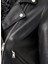 Eliza Kadın Siyah Biker Kısa Deri Ceket 25SGD5299VE 3