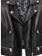 Eliza Kadın Siyah Biker Kısa Deri Ceket 25SGD5299VE 4