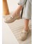Lance Premium Kadın Bej Rugan Loafer 5