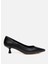 Kadın Siyah Kısa Topuklu Stiletto 1