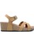 K15009 Kifidis Soft Step Kadın Dolgu Topuklu Mantar Sandalet 36-41 1