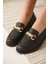 Lance Premium Kadın Siyah Loafer 5