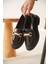 Lance Premium Kadın Siyah Rugan Loafer 1