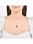 0.06 Karat Safir Renkli Elmas Kolye 3