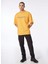 Turuncu Erkek Bisiklet Yaka Loose Fit Baskılı T-Shirt D4SM-TST3255 2