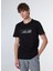 Siyah Erkek Relaxed Baskılı T-Shirt M4WM-TST-1563 1