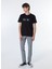 Siyah Erkek Relaxed Baskılı T-Shirt M4WM-TST-1563 2
