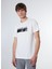 Ekru Erkek Relaxed Baskılı T-Shirt M4WM-TST-1563 4