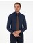 Lacivert Slim Fit Uzun Kollu Gömlek 1