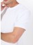 Beyaz Erkek Bisiklet Yaka Relaxed T-Shirt F4SM-TST 2847 4