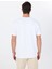 Beyaz Erkek Bisiklet Yaka Relaxed T-Shirt F4SM-TST 2847 5