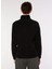 Siyah Erkek Kapüşon Yaka Standart Fit Polar Sweatshırt D3WM-SWT1 5