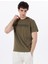 Haki Erkek Bisiklet Yaka T-Shirt D4SM-TST3290 1
