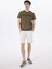 Haki Erkek Bisiklet Yaka T-Shirt D4SM-TST3290 2