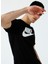 Siyah Erkek T-Shirt AR5004-010 M Nsw Tee Icon Futura 2