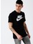 Siyah Erkek T-Shirt AR5004-010 M Nsw Tee Icon Futura 4