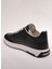 Siyah Erkek Deri Sneaker 27769 3