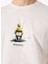 D5SM-TST3736 Kırık Beyaz Bisiklet Yaka Relaxed Fit Baskılı Erkek T-Shirt 4