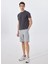 Gri Erkek Basic Düz Sweat Şort MML5SM-SHT 9531 1