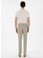 Haki Erkek Slim Fit Çizgili Chino Pantolon Gavın 4
