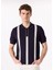 Lacivert Erkek Polo Regular Fit Çizgili Kazak FC5SM-KZK 2762 1