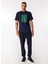Lacivert Erkek Bisiklet Yaka Relaxed T-Shirt D4SM-TST3281 2