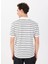Beyaz Erkek Relaxed Çizgili Polo T-Shirt J5SM-TST7383 5