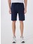 Lacivert Erkek Basic Düz Sweat Şort MML5SM-SHT 9531 2