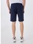 Lacivert Erkek Basic Düz Sweat Şort MML5SM-SHT 9531 5