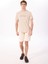 Bej Erkek Relaxed Baskılı T-Shirt J5SM-TST7322 2