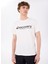 Beyaz Erkek Bisiklet Yaka T-Shirt D4SM-TST3290 1